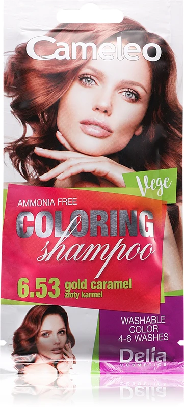 Delia Cosmetics Cameleo colored shampoo for hair color 6.53 40 ml