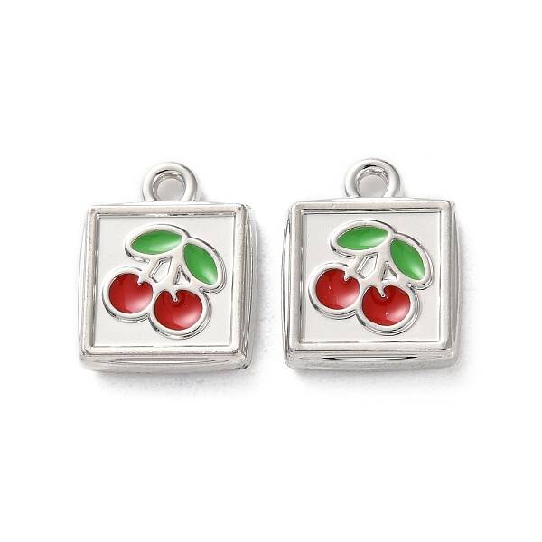 Rack Plating Alloy Enamel Pendants