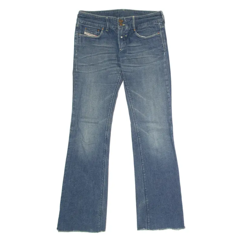 DIESEL Womens Jeans Blue Regular Bootcut Stone Wash W29 L29