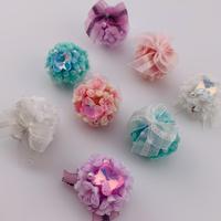 F4-Bow and Flower Handcrafted 16mm 2pk - Unique Design for Pens and Key Chains with Beautiful soft flowers and Glamorous Spar...
