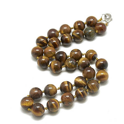 Natural Tiger Eye Beaded Necklaces
