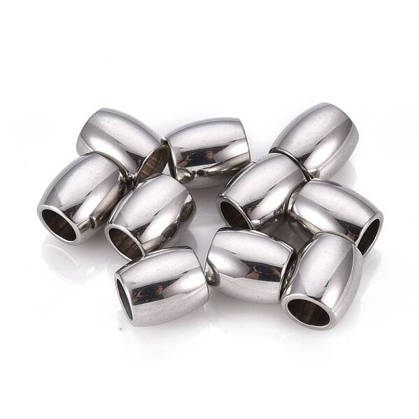 Tarnish Resistant 201 Stainless Steel European Beads