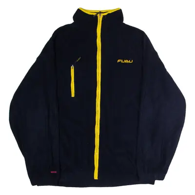 FUBU Mens Fleece Jacket Blue XL