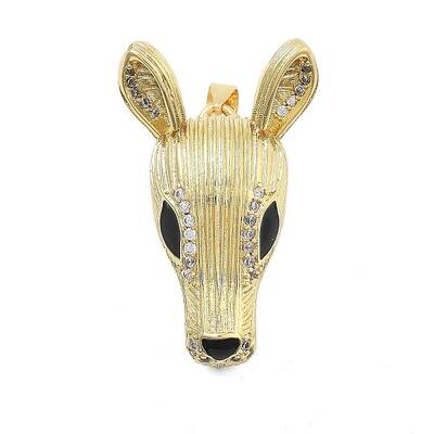 Brass With Cubic Zirconia And  Enamel Pendants