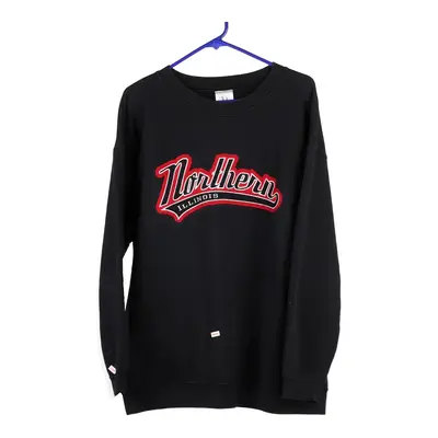 Northern Illinois N Zone College Sweatshirt - Large Black Cotton Blend