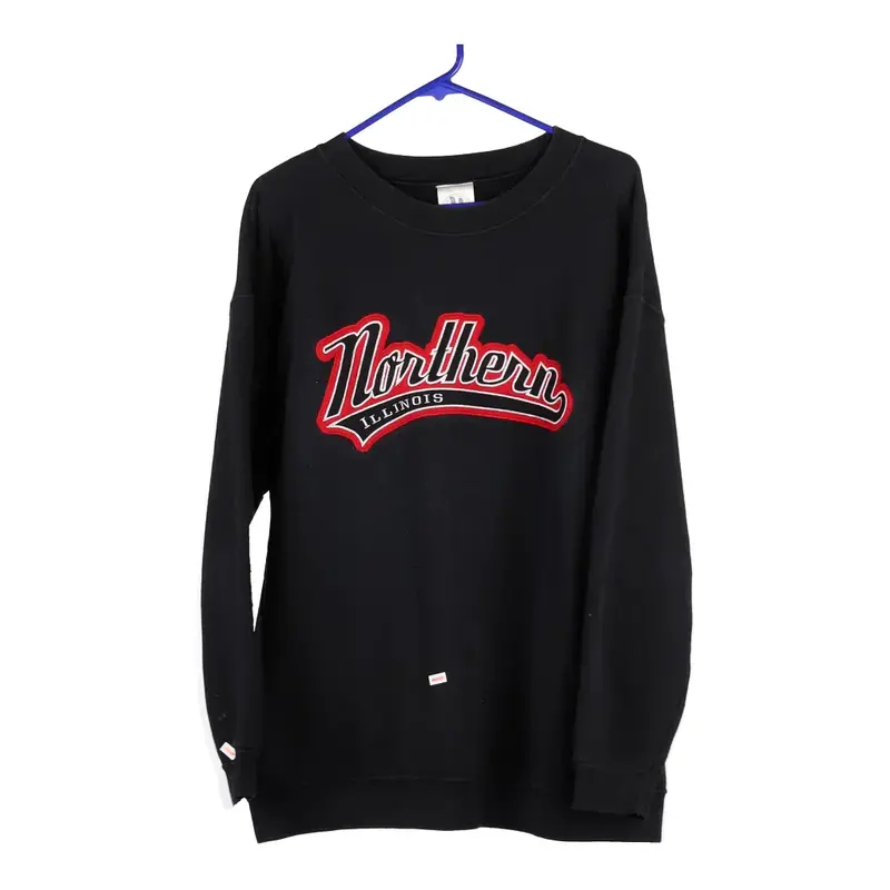 Northern Illinois N Zone College Sweatshirt - Large Black Cotton Blend