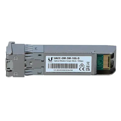 Ubiquiti UACC-OM-SM-10G-D-2 | 10Gb/s Single-mode Fiber 10km 1310nm Duplex LC UPC Connector SFP+ Transceiver 2-Pack