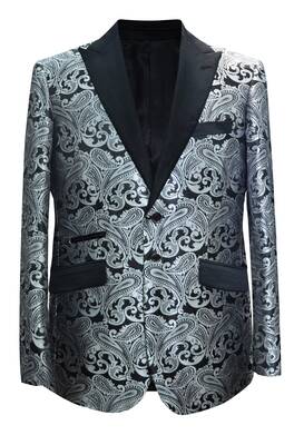 Paisley-400 Charcoal - Mens Wholesale Blazers