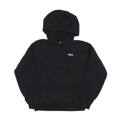 FILA Hoodie Black Pullover Mens XS