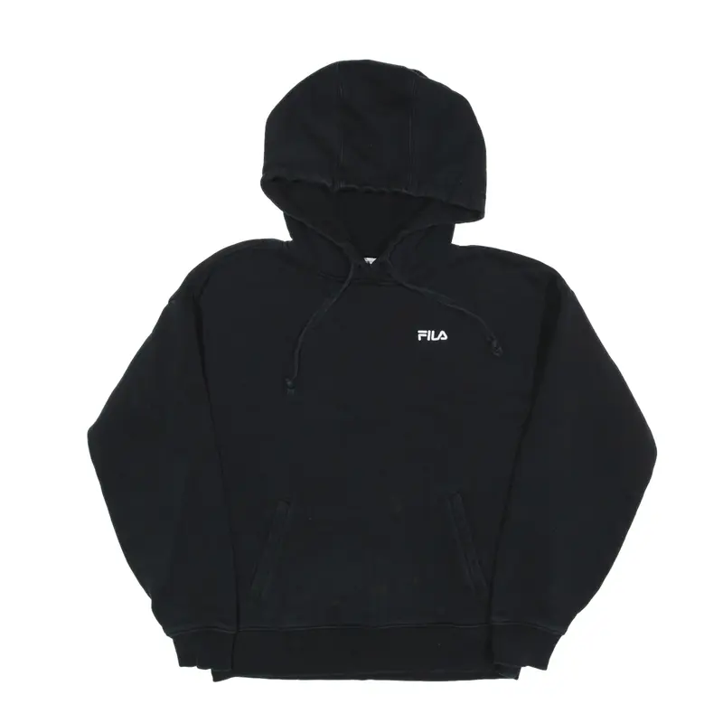 FILA Hoodie Black Pullover Mens XS