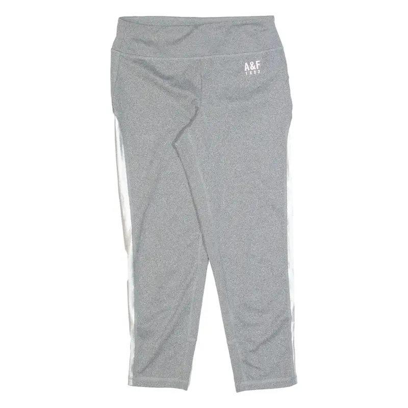 ABERCROMBIE & FITCH 3/4 Length Activewear Womens Leggings Grey Skinny S W24 L20