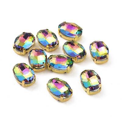 Oval Sew on Rhinestone