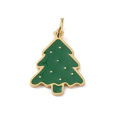 Christmas Theme 304 Stainless Steel Pendants