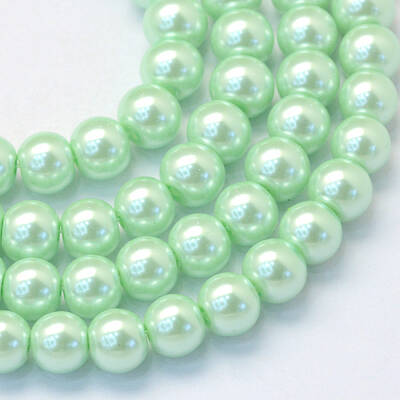 Baking Painted Glass Pearl Bead Strands