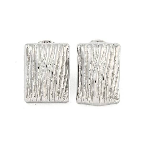 Non-Tarnish Rectangle 304 Stainless Steel Ear Studs