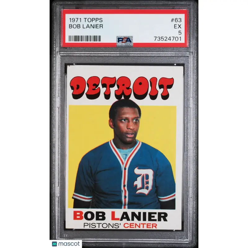 Bob Lanier PSA 1971 Topps Basketball #63 5 73524701