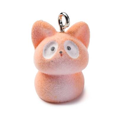 Flocky Animal Resin Pendants