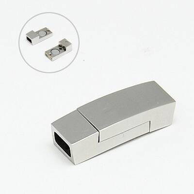 Tarnish Resistant 304 Stainless Steel Magnetic Clasps with Glue-in Ends