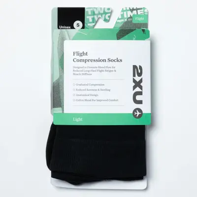 2XU Unisex Compression Socks - Black - 24/7 Compression - Large2