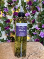 Rapunzel hair Fenugreek oil rosemary nettle horsetail hair growth oil