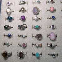 Crystal Silvered Copper Adjustable Rings Live Claims Only