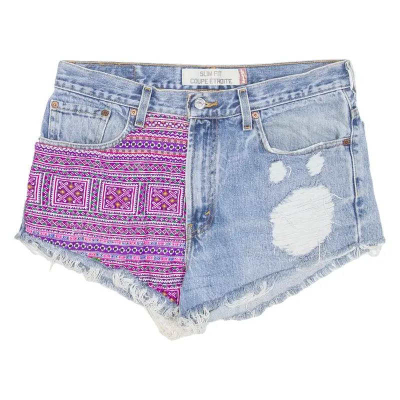 LEVI'S Womens Denim Shorts Blue L W34