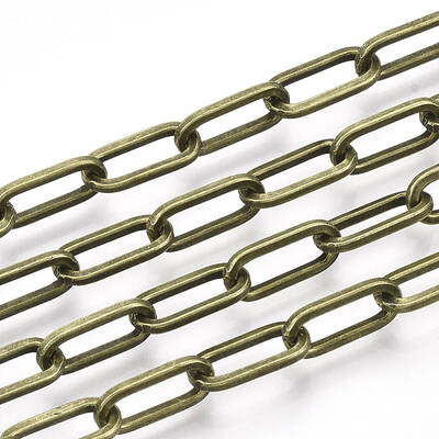 Unwelded Iron Paperclip Chains