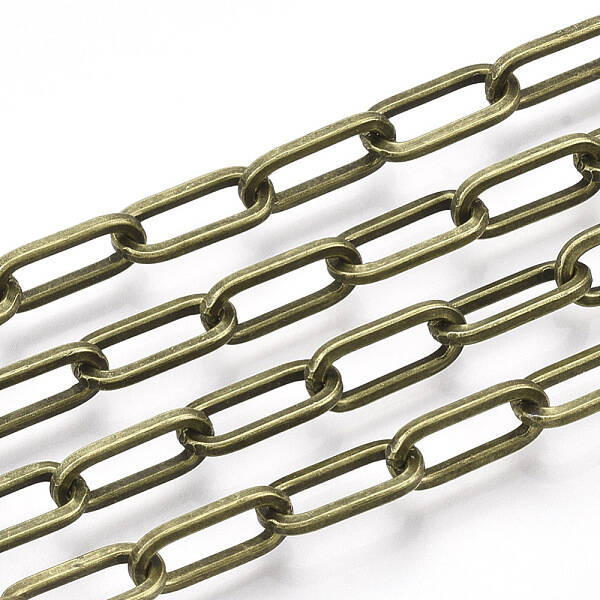 Unwelded Iron Paperclip Chains