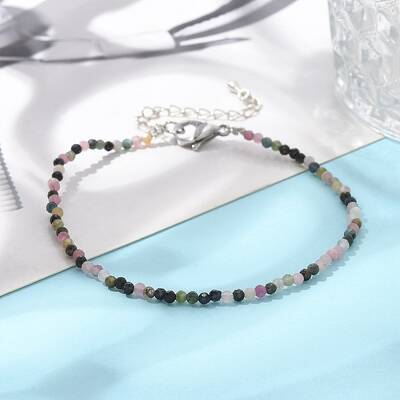Natural Tourmaline Bead Bracelets