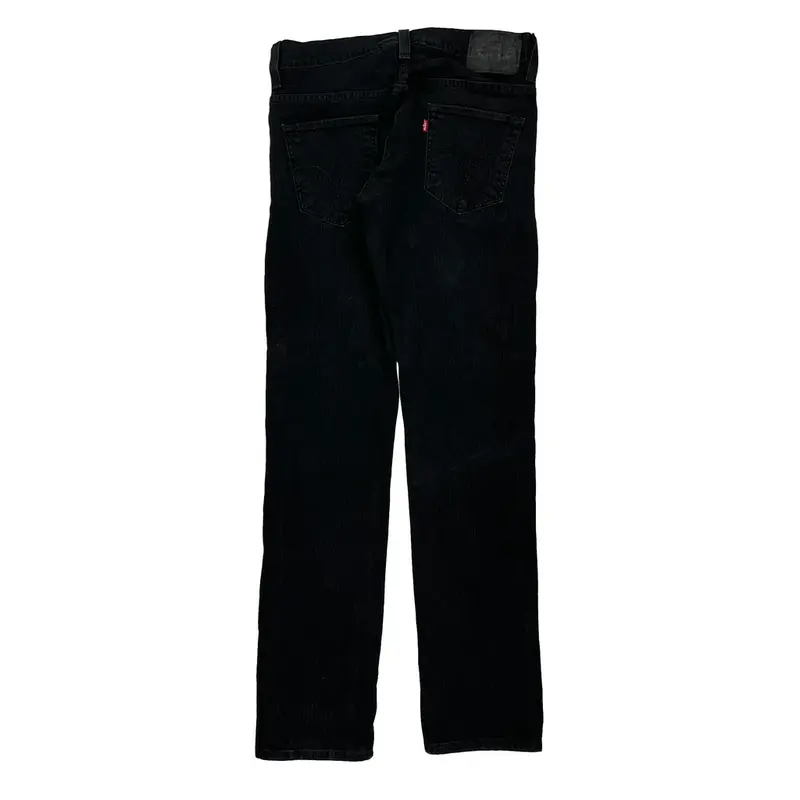 511 Levis Slim Fit Jeans - 31W 34L Black Cotton Blend