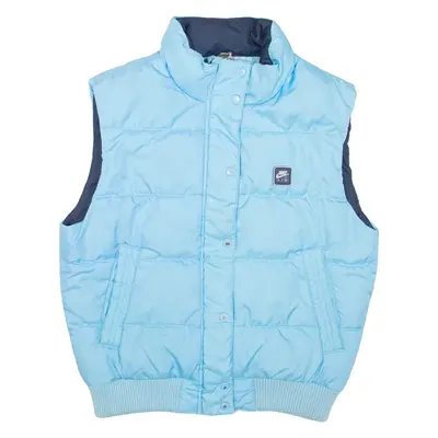 ADIDAS Boys Puffer Gilet Blue M