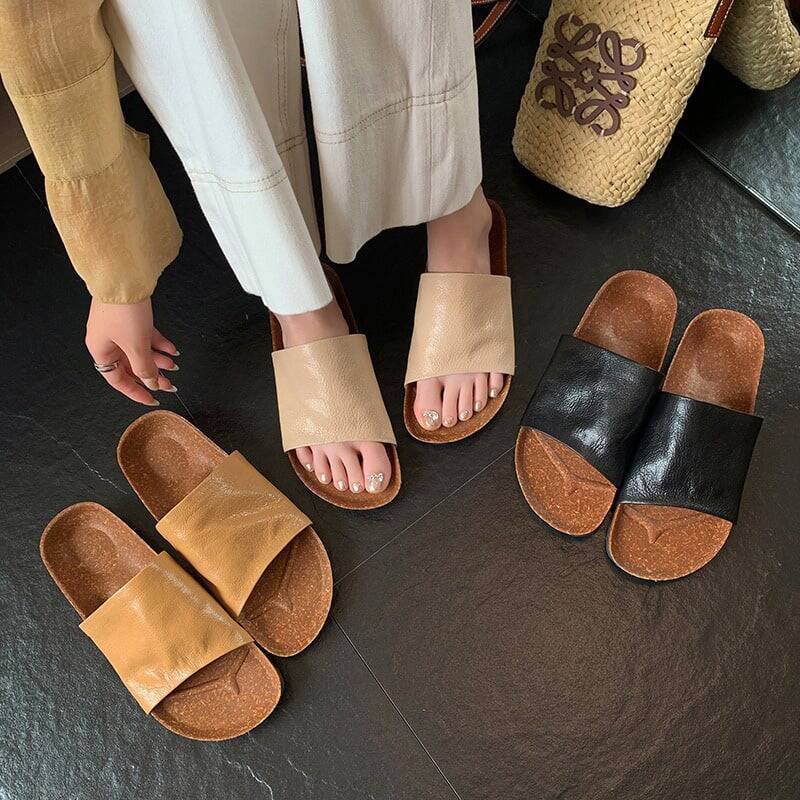 CHIKO Islam Open Toe Wedge Slides Sandals