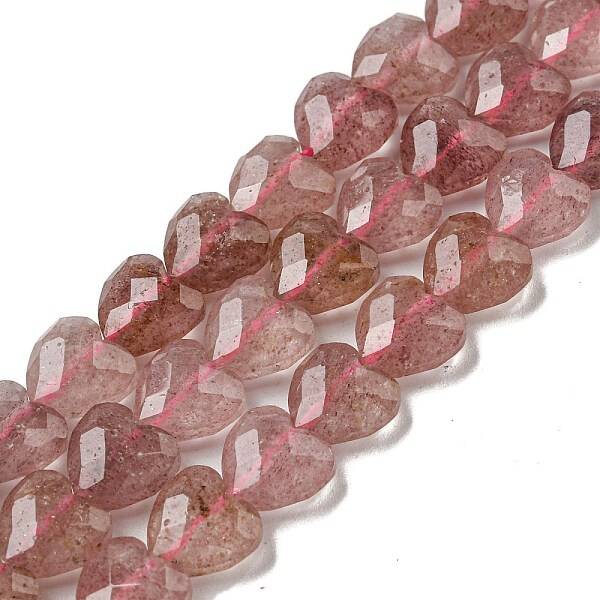 Natural Green Strawberry Quartz Beads Strands