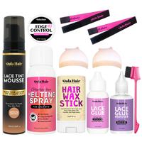 Dolahair Lace Glue Kit Lace Tint Foam Wig Install Kit For Front Wigs Melting Spray Waterproof Strong Hold Wig Glue Tint Foami...