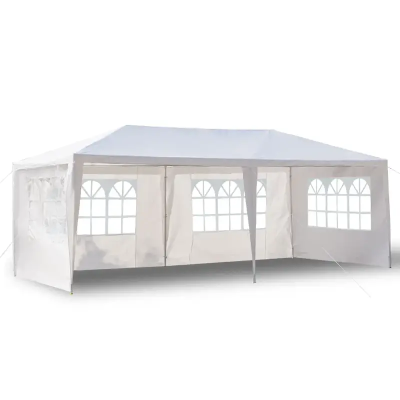 10'x20' Outdoor Party Tent with Removable Sidewalls Waterproof PE Canopy for Weddings Backyard Parties Flea Markets Includes ...