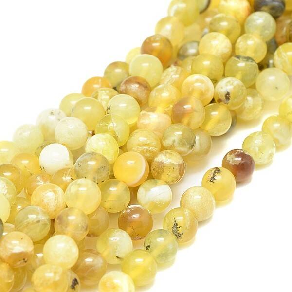 Natural Yellow Opal Beads Strands