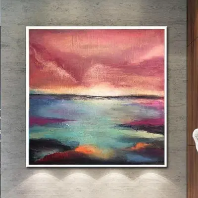 Original Sea Painting Colorful Landscape Acrylic Painting Extremely Unique Painting Landscape Abstract | MAGICAL DREAM