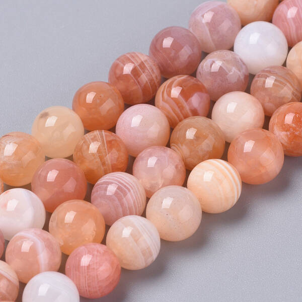 Natural Red Botswana Agate Beads Strands