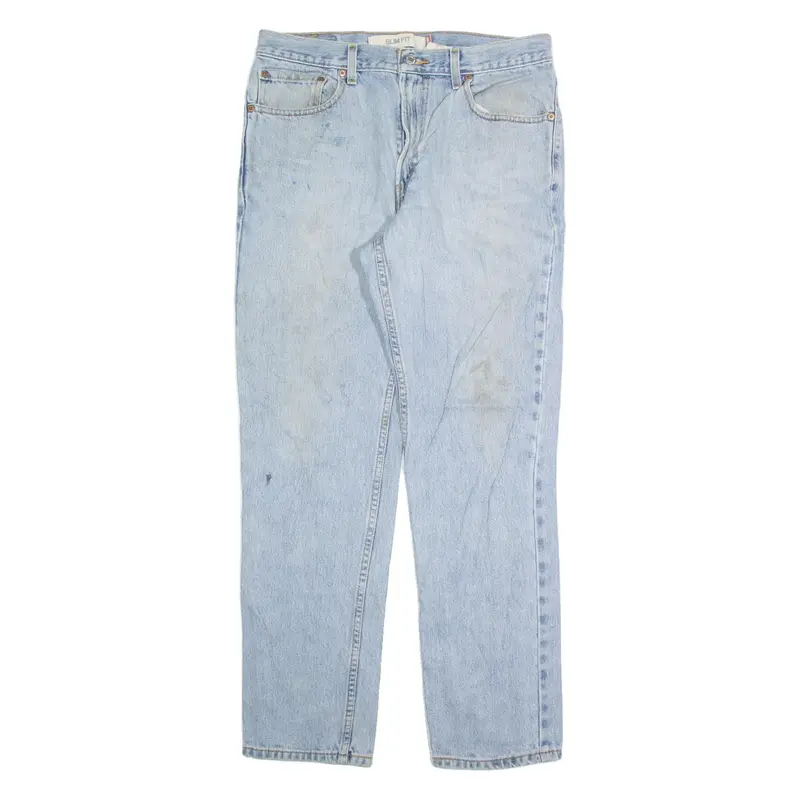 LEVI'S 512 Jeans Mens Blue Slim Tapered Stone Wash W34 L30