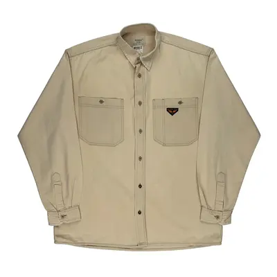 Avirex Shirt - Large Beige Cotton