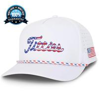 CURVES & CLUBS Titties 4th of July Golf Hat - Patriotic American Flag Design - Moisture-Wicking Polyester - Perfect Gift for ...