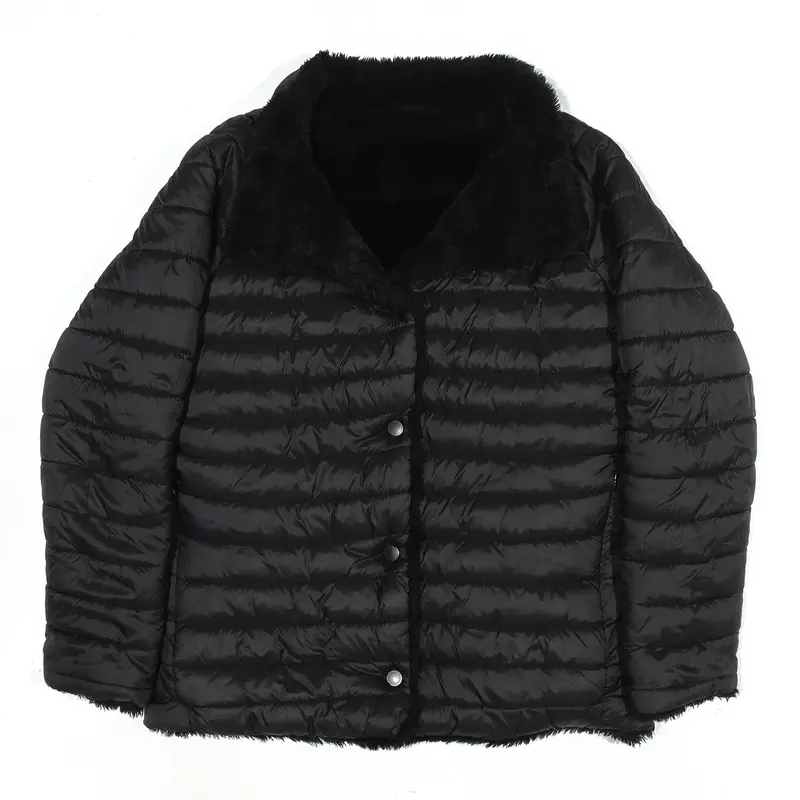 Reversible Insulated Puffer Jacket Black Girls XL
