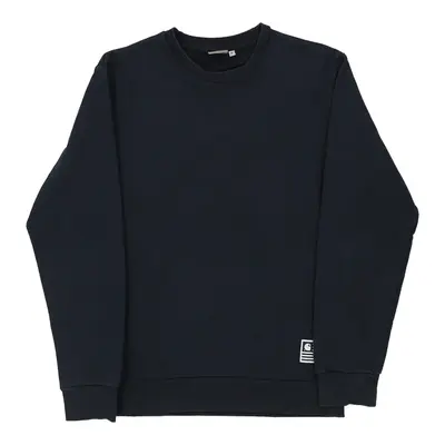 Carhartt Graphic Sweatshirt - Medium Navy Cotton