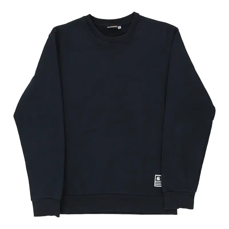 Carhartt Graphic Sweatshirt - Medium Navy Cotton