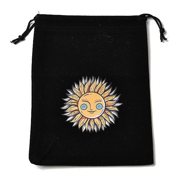 Rectangle Printed Velvet Cloth Packing Pouches