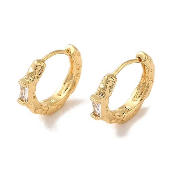 Brass Micro Pave Cubic Zirconia Earrings for Women