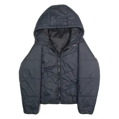 NIKE Mens Puffer Jacket Black Hooded M