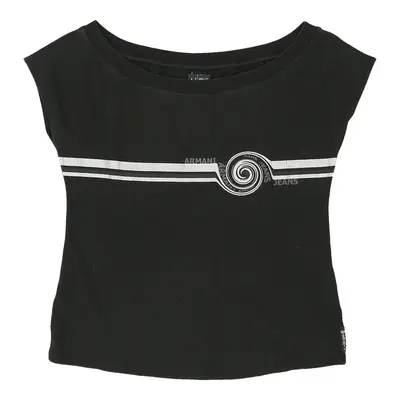 Armani Jeans Top - Medium Black Cotton | Size: medium