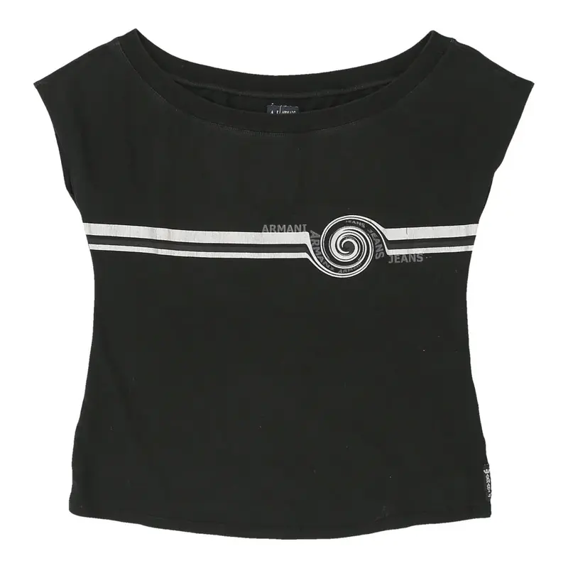Armani Jeans Top - Medium Black Cotton | Size: medium