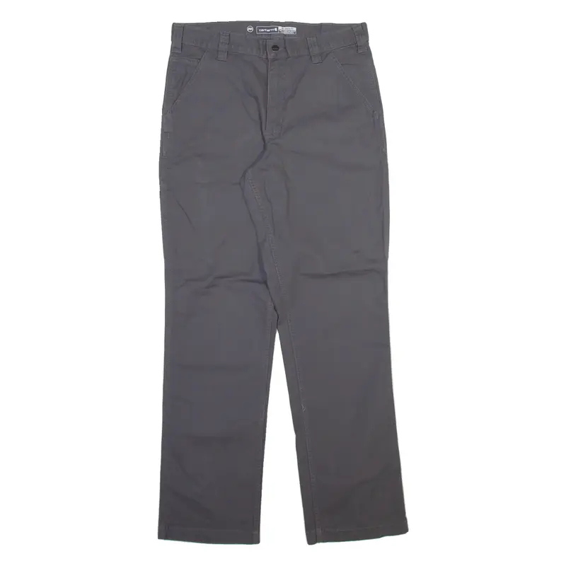 CARHARTT Mens Trousers Grey Relaxed Straight W34 L34